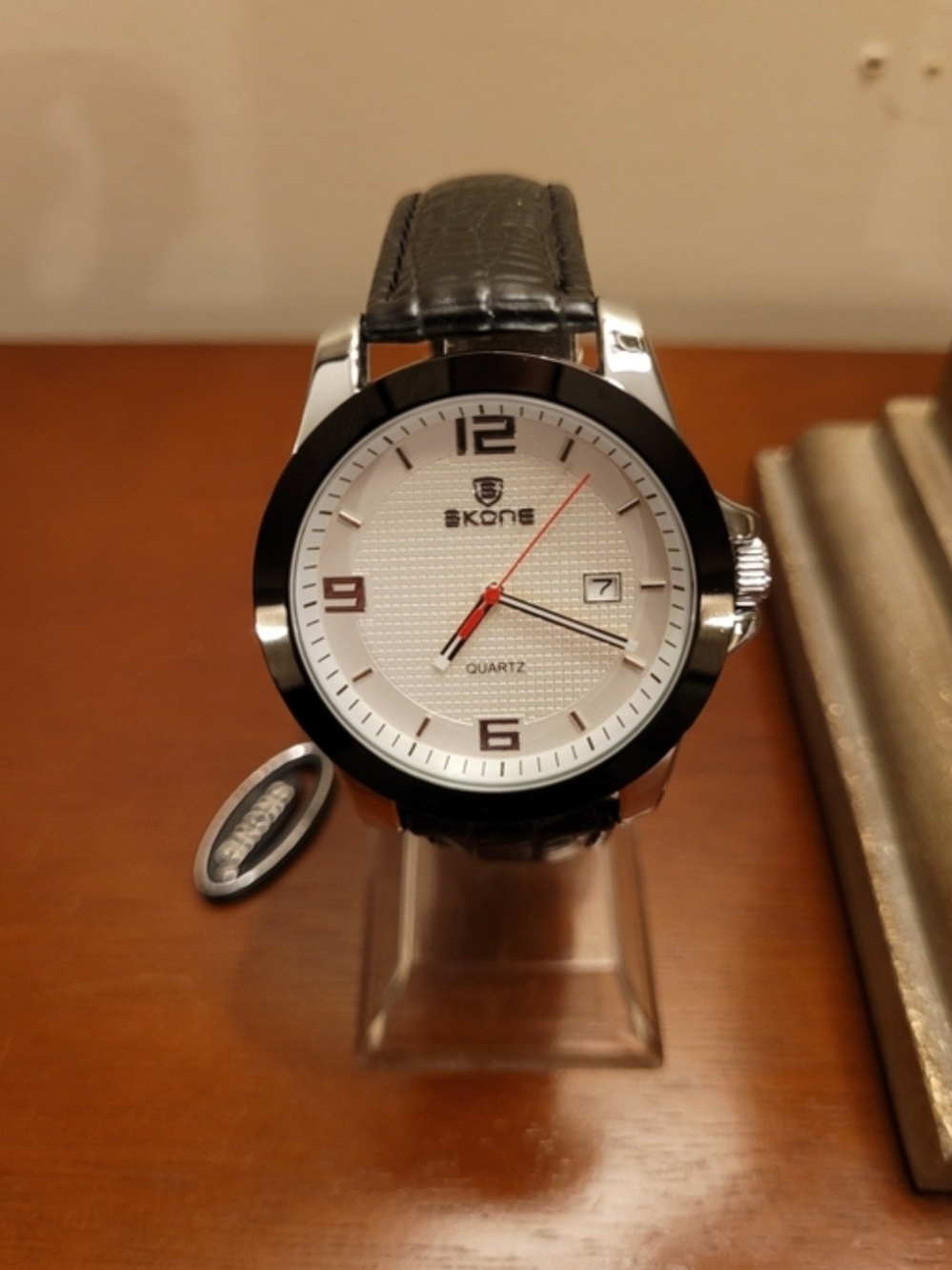 Brand New Skone White and Black Quartz Men's Watch